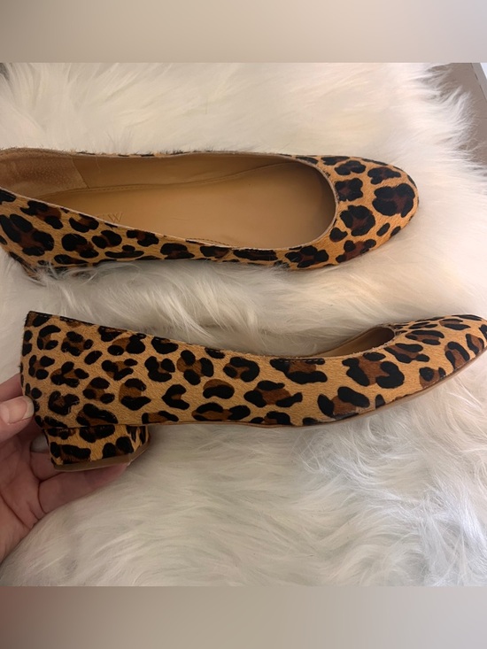 J. Crew Shoes - J. CREW Calf Hair Leopard Print Flat Low Heel 7.5